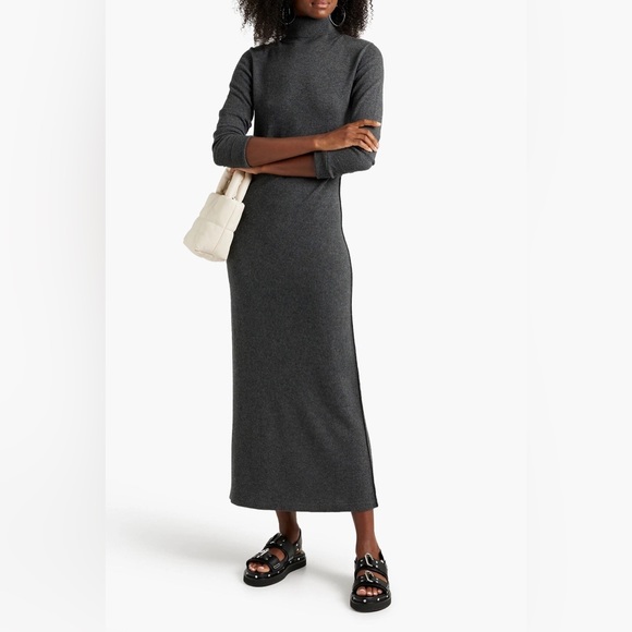 NWOT NILI LOTAN Cassandra Cashmere Dress Charcoal XS - Picture 6 of 12